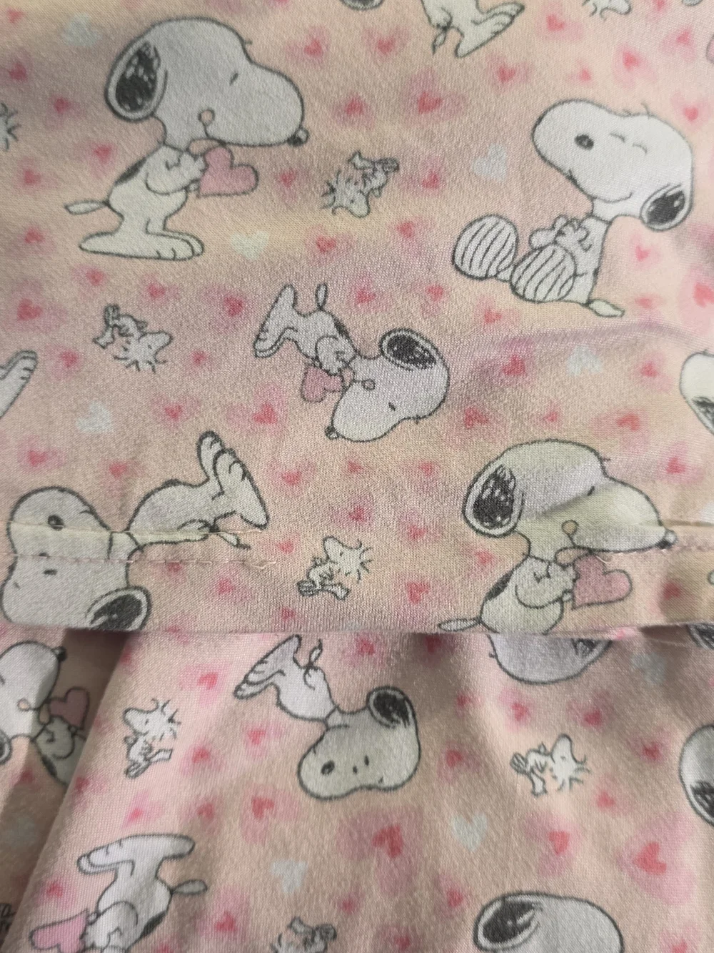 Munki Munki Peanuts Snoopy Woodstock Valentine's Day Heart Pajama Pants Large